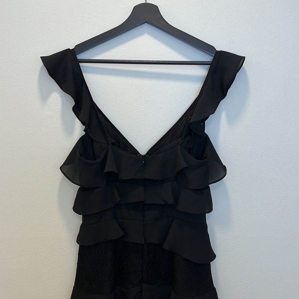 Bardot x Revolve Babylon Ruffle Lace Dress Size 6 or Small - Picture 10 of 14